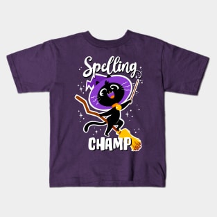 Spelling Champ Kitty Kids T-Shirt